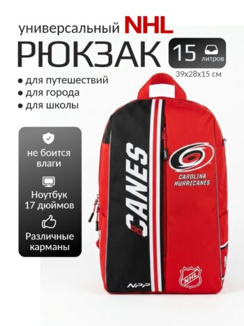 Рюкзак городской/школьный «Каролина Харрикейнз» (англ. Carolina Hurricanes)